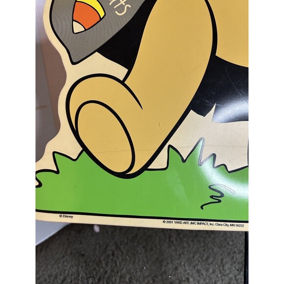 Vintage Halloween JMC Impact Plastics Yard Art Sign Stake Winnie The Pooh 2001 - Picture 2 of 4